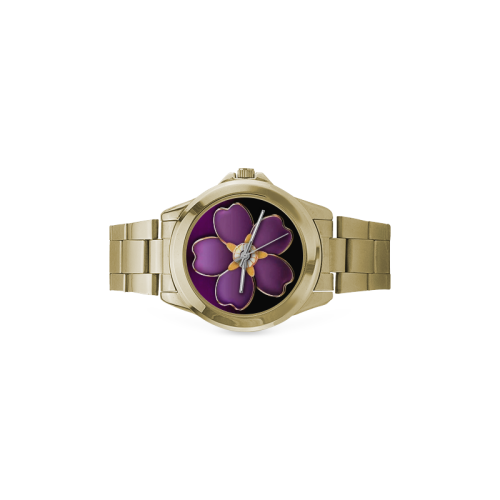 Armenian forget me not flower Custom Gilt Watch(Model 101)