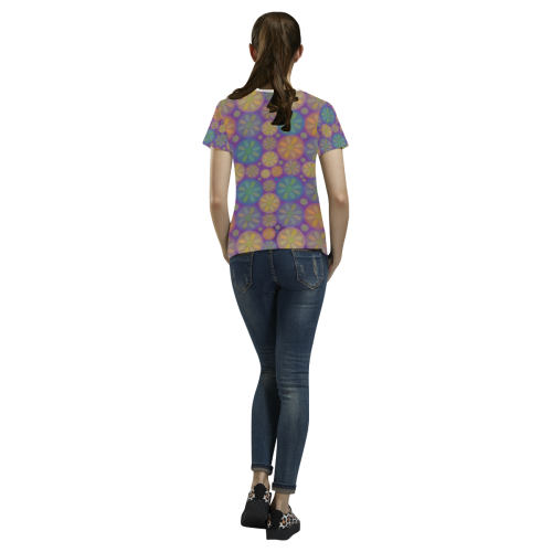 zappwaits beautiful 04 All Over Print T-shirt for Women/Large Size (USA Size) (Model T40)