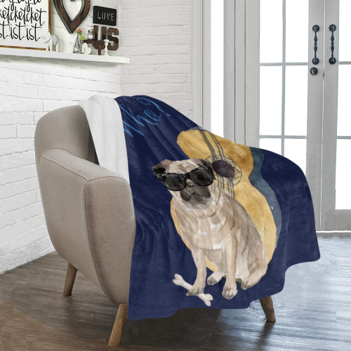 Doctor Pug Ultra-Soft Micro Fleece Blanket 40"x50"
