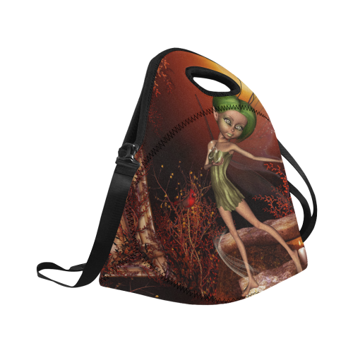 Cute little fairy Neoprene Lunch Bag/Large (Model 1669)