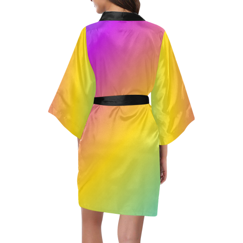 Rainbow Sunbeams After The Rain Kimono Robe