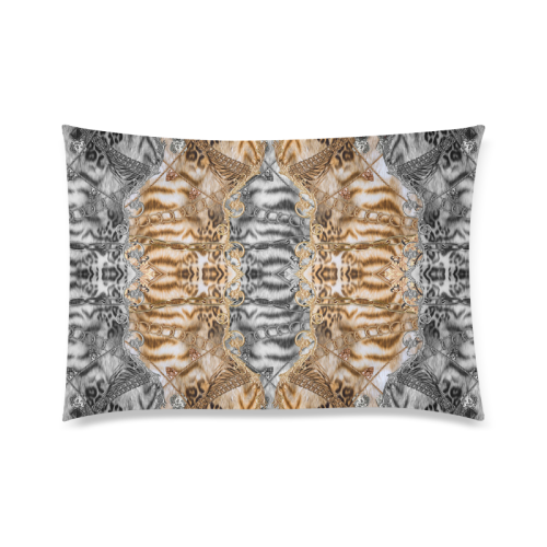 Luxury Abstract Design Custom Zippered Pillow Case 20"x30"(Twin Sides)