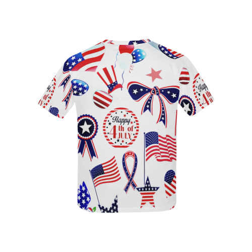 Happy 4th Of July Design By Me by Doris Clay-Kersey Kids' All Over Print T-shirt (USA Size) (Model T40)