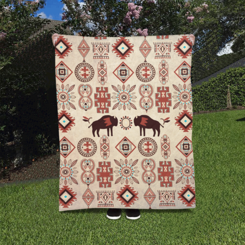American Native Buffalo Quilt 40"x50"
