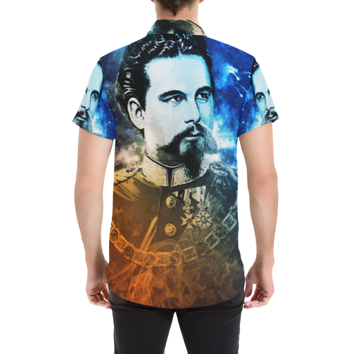 Ludwig II epic Shirt for Men Men's All Over Print Short Sleeve Shirt/Large Size (Model T53)