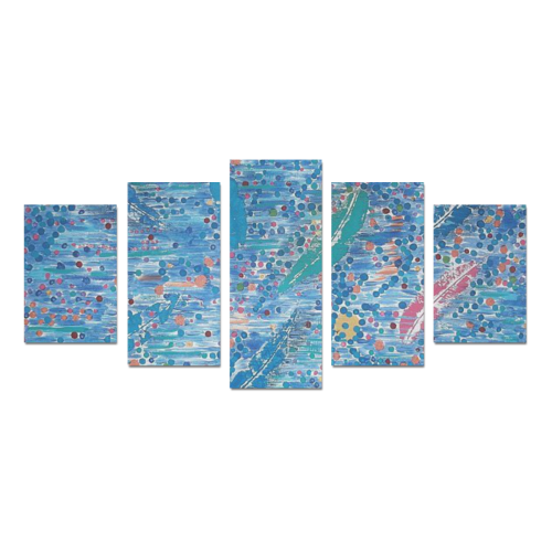 water PAINTING Canvas Print Sets D (No Frame)