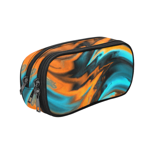 fractal waves C by JamColors Pencil Pouch/Large (Model 1680)