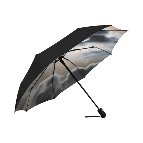 Dark Clouds And Full Moon In The Night Sky Anti-UV Auto-Foldable Umbrella (Underside Printing) (U06)