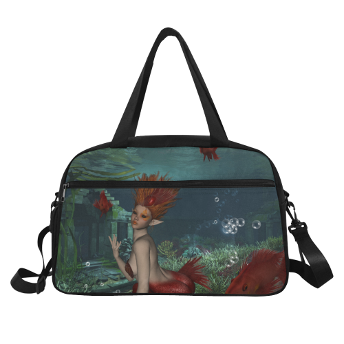 Beautiful mermaid and fantasy fish Fitness Handbag (Model 1671)