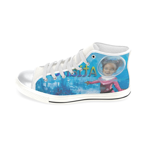 Atlantis Shoes High Top Canvas Shoes for Kid (Model 017)