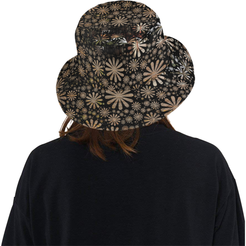 Flowers and Pavilion All Over Print Bucket Hat