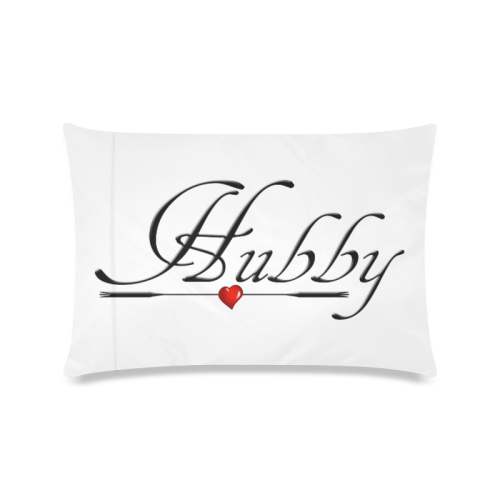For the Husband - Hubby Custom Zippered Pillow Case 16"x24"(Twin Sides)