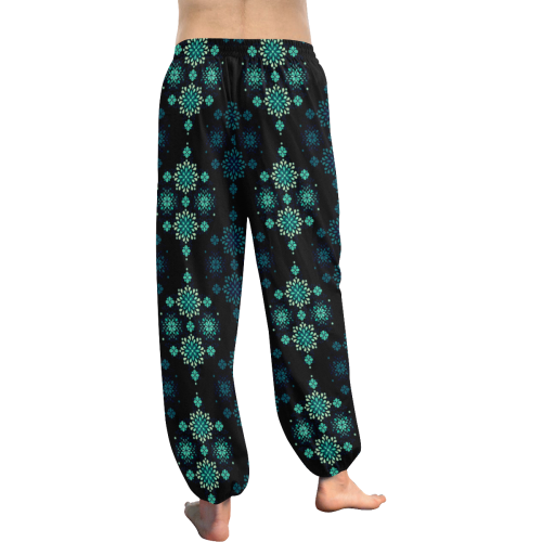 Green seamless pattern with atmosphere amber Women's All Over Print Harem Pants (Model L18)