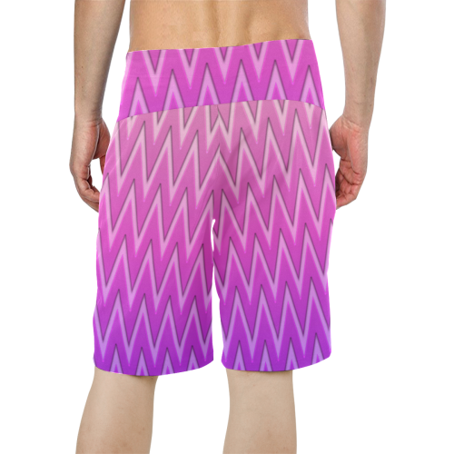Extreme Chevrons Men's All Over Print Board Shorts (Model L16)