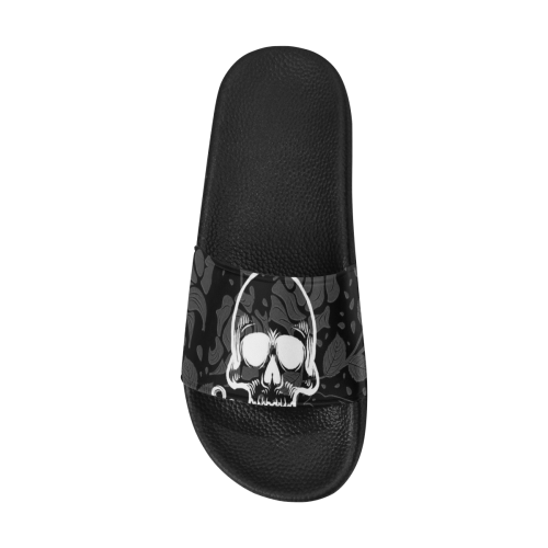 Damasc Skull with Snake by JamColors Women's Slide Sandals (Model 057)