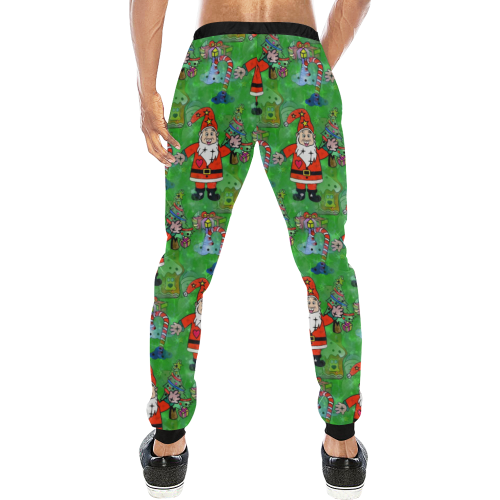 Christmas Gnomes by Nico Bielow Men's All Over Print Sweatpants (Model L11)