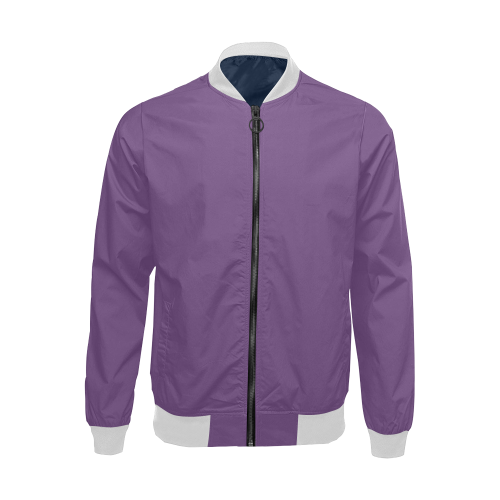 color purple 3515U All Over Print Bomber Jacket for Men (Model H19)