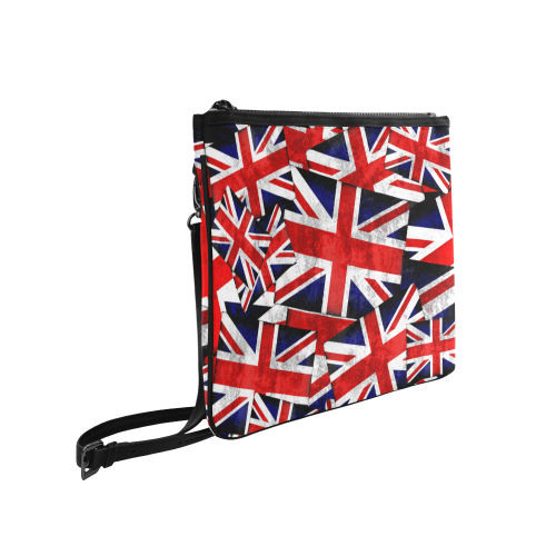 Union Jack British UK Flag Slim Clutch Bag (Model 1668)