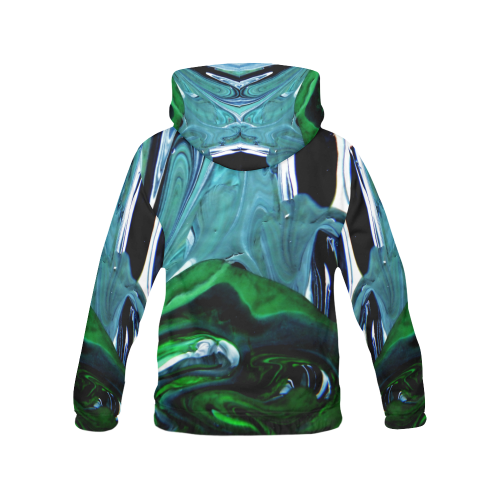 Climbing Greens All Over Print Hoodie for Men (USA Size) (Model H13)