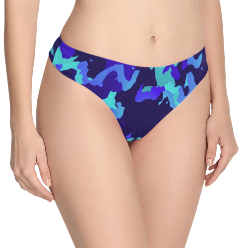 new modern camouflage D by JamColors Women's All Over Print Thongs (Model L30)