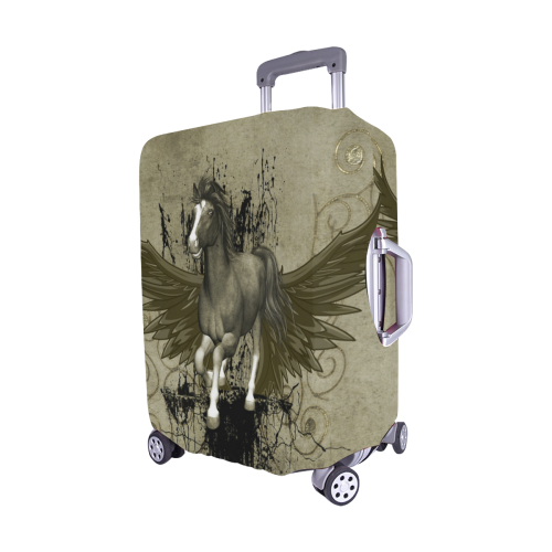 Wild horse with wings Luggage Cover/Medium 22"-25"