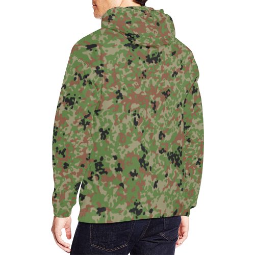 Japanese 1991 jietai camouflage All Over Print Hoodie for Men (USA Size) (Model H13)