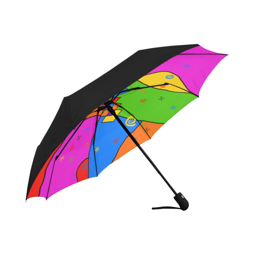 All Seeing Eye Popart Anti-UV Auto-Foldable Umbrella (Underside Printing) (U06)