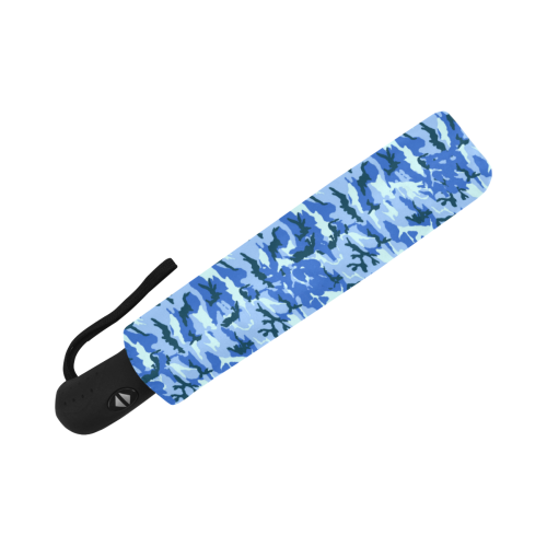 Woodland Blue Camouflage Anti-UV Auto-Foldable Umbrella (Underside Printing) (U06)