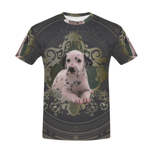 Cute dalmatian All Over Print T-Shirt for Men (USA Size) (Model T40)