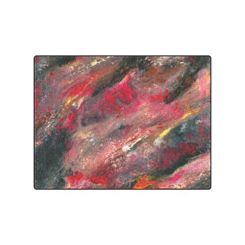 Large Blanket cozy warm abstract Blanket 50"x60"