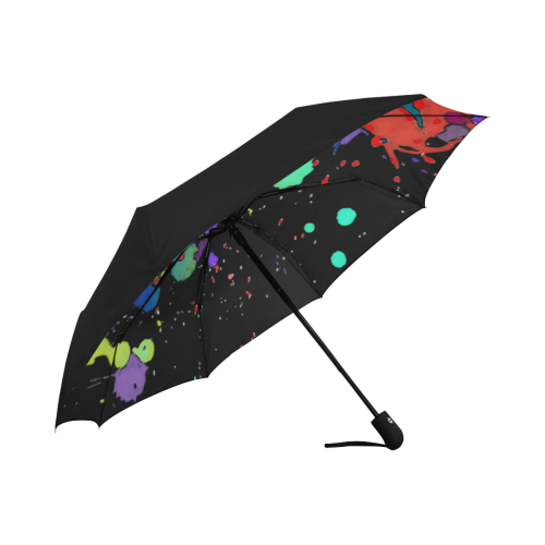 CRAZY multicolored SPLASHES / SPLATTER / SPRINKLE Anti-UV Auto-Foldable Umbrella (Underside Printing) (U06)