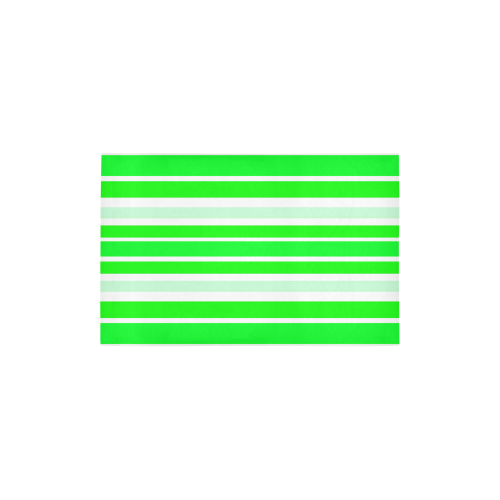 Neon Green Stripes Area Rug 2'7"x 1'8‘’
