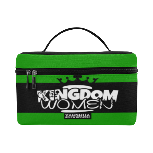 Neon Green Cosmetic Bag/Large (Model 1658)