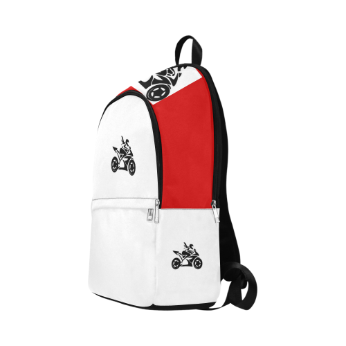 ChickBiker Red Fabric Backpack for Adult (Model 1659)