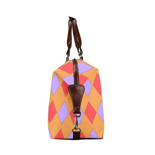 Harlequin Diamond Carnival Classic Travel Bag (Model 1643) Remake