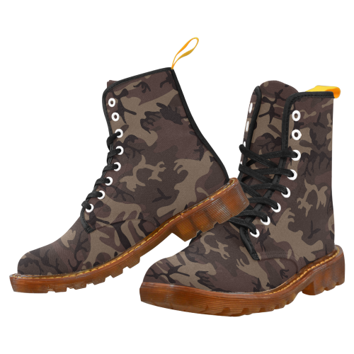 Camo Red Brown Martin Boots For Men Model 1203H