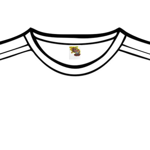 cavemanlogo1 Tshirt Private Brand Tag on Tops (4cm X 5cm)