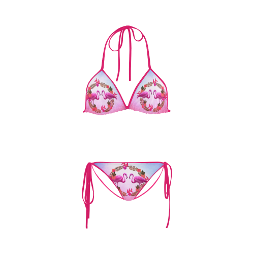 Flamingo Holiday Custom Bikini Swimsuit