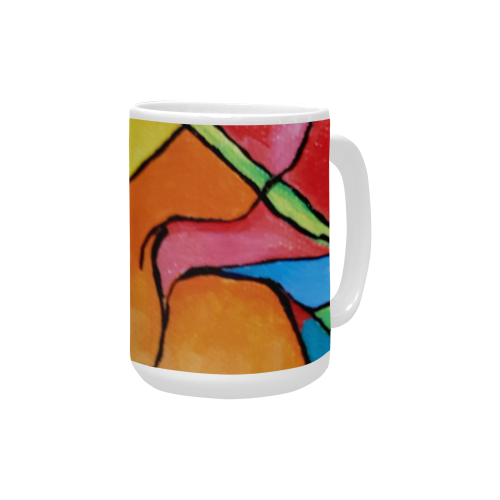 ABSTRACT Custom Ceramic Mug (15OZ)