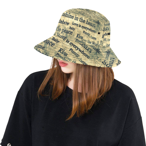 Paper Popart" by Nico Bielow All Over Print Bucket Hat