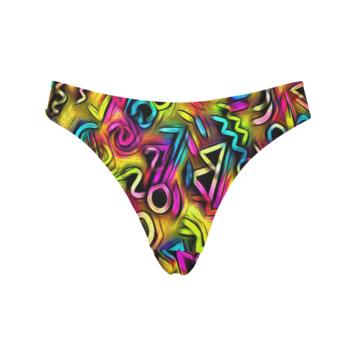 funky doodle  by JAMColors Women's All Over Print Thongs (Model L30)