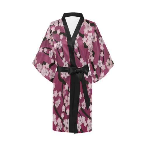 Sakura Breeze Peaceful Plum Kimono Robe