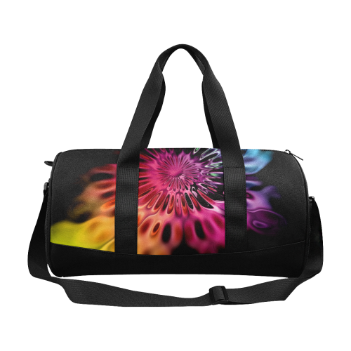 Magic Flower Flames Fractal - Psychedelic Colors Duffle Bag (Model 1679)