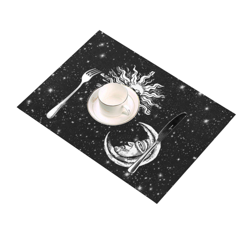 Mystic  Moon and Sun Placemat 14’’ x 19’’ (Set of 2)