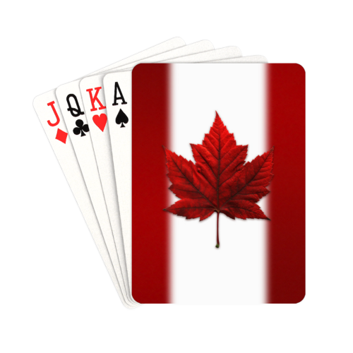 Canada Flag Souvenir Playing Cards 2.5"x3.5"