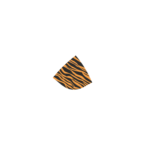 Orange Zebra Stripes Orange Custom Bikini Swimsuit (Model S01)