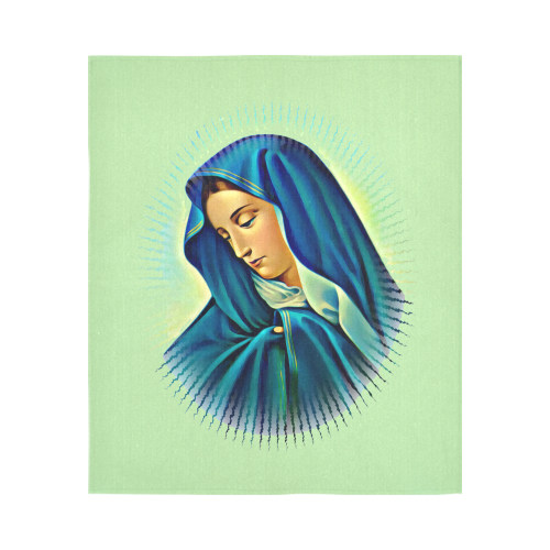 Mother Mary Cotton Linen Wall Tapestry 51"x 60"