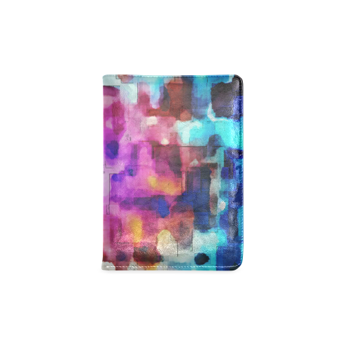 Blue pink watercolors Custom NoteBook A5