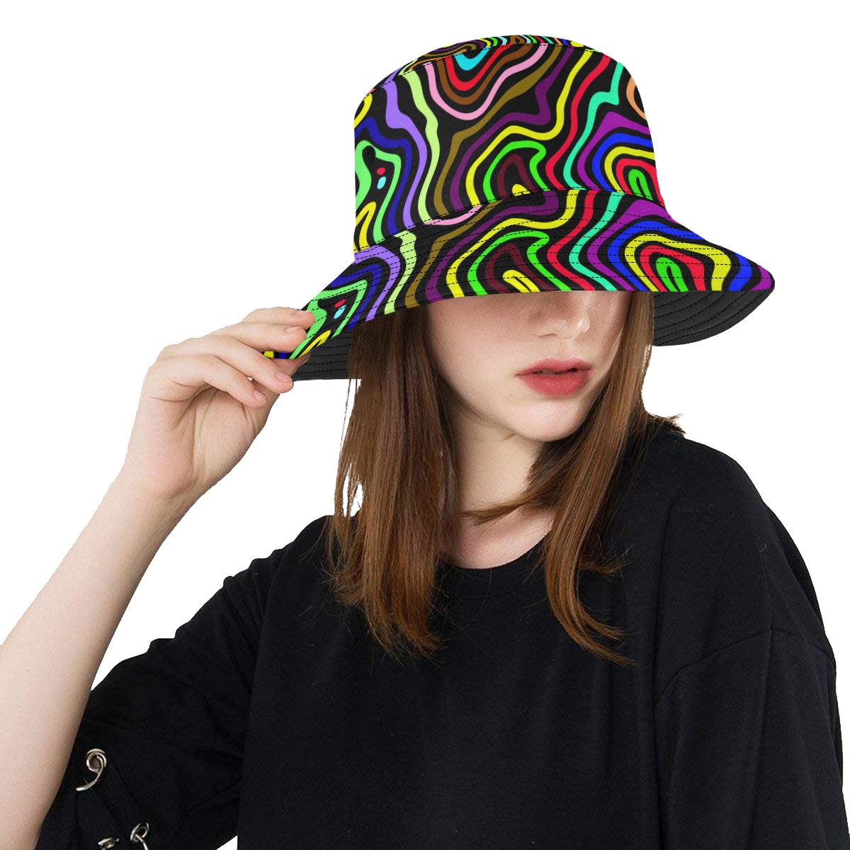 wavy bucket hat