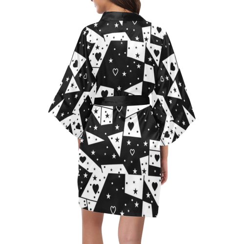 Black and White by Nico Bielow Kimono Robe